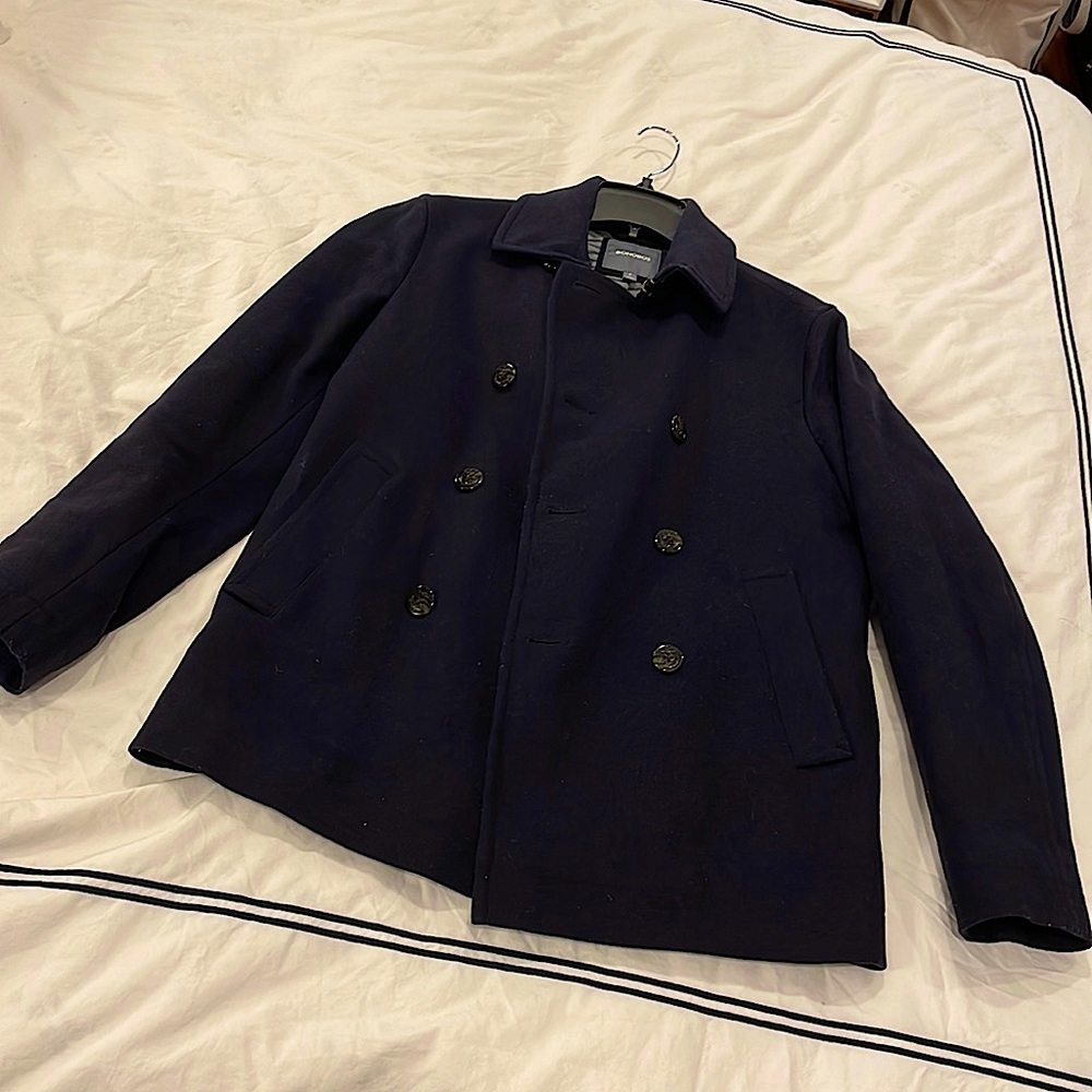 Bonobos navy wool peacoat
